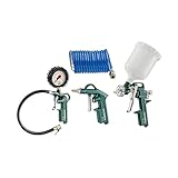 Metabo Druckluft-Werkzeugset LPZ 4 Set – 601585000 – Mit mit Adapter und Ballhohlnadel