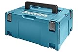 Makita 821551-8 MAKPAC Größe 3 Systemkoffer, Werkzeugkoffer, Transportkoffer, verknüpfbar an Koffersystem, mit Tragegriff, 395 x 295 x 210 mm (LxBxH)