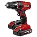 Einhell Akku Bohrschrauber TC-CD 18-2 Li (Li-Ion, 2 x 18V Akkus, 1.5 Ah, 38 Nm, Quick Stop, Transportkoffer)